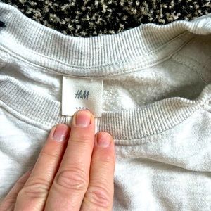 H and M crew neck hoodie